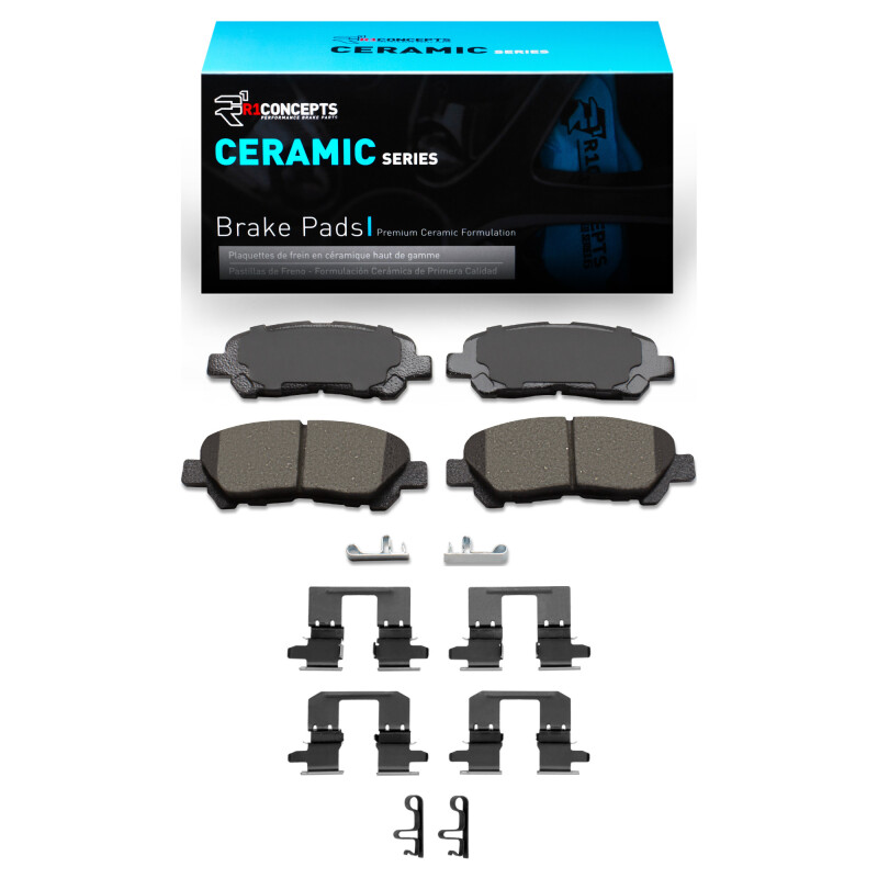 Toyota Highlander Brake Pads - Rear - R1 Concepts - Ceramic - `08-`13